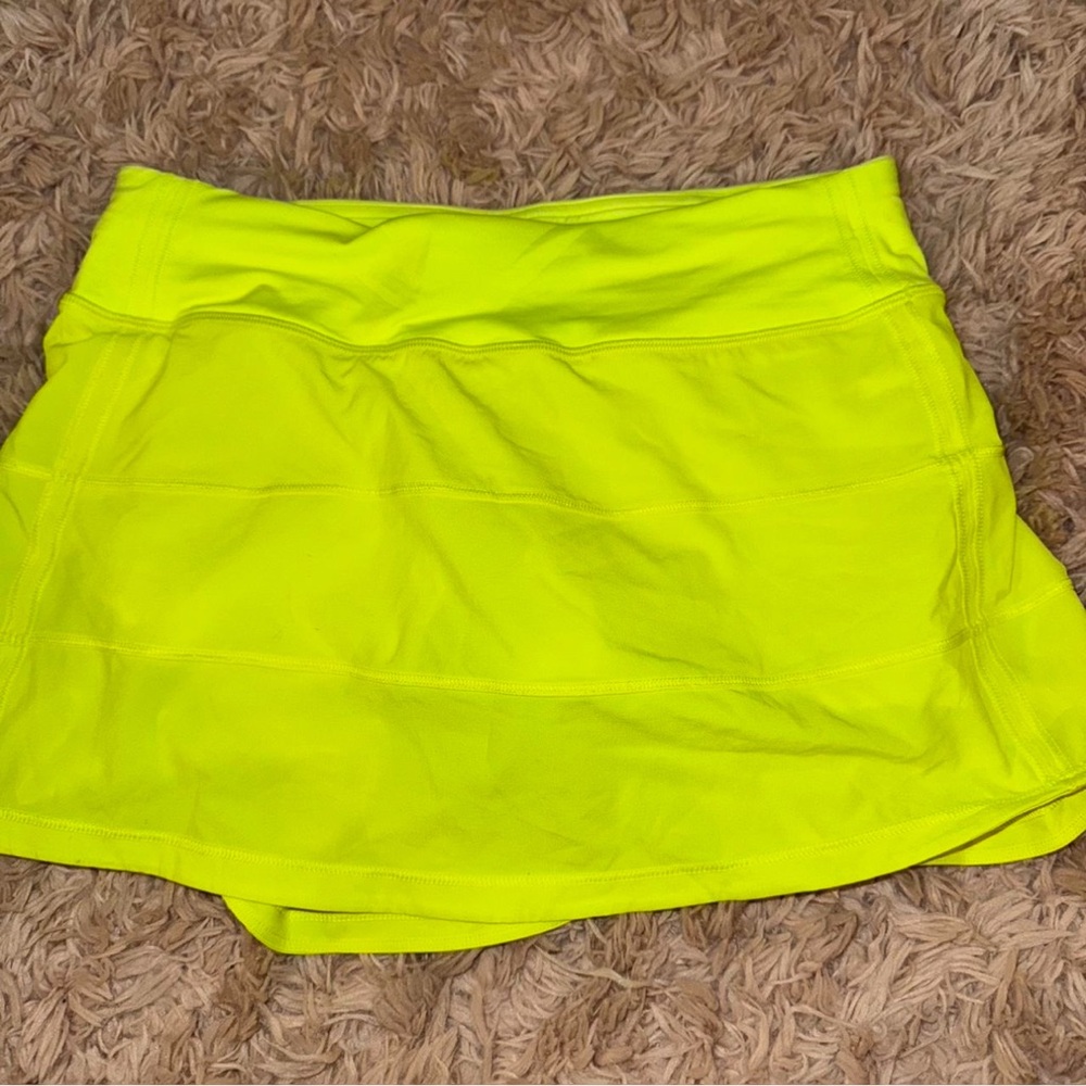 lululemon athletica Neon Yellow Mini Skirt